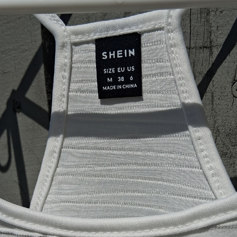 SHEIN White Ribbed Tank Top - Picture 2 of 11